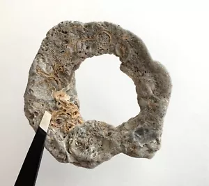 Piedra bruja roca playa natural gran agujero víbora holey hada deseo magia mística EE. UU. - Imagen 1 de 15