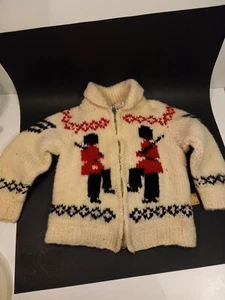 1950's Wool Zip up Front Marching Nutcracker Cardigan Sweater Boys - Picture 1 of 8