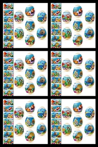 Easter Egg Wraps for 42 Hen Eggs, 6 Sleeves, 7 Designs, Heat Shrink, Pysanka #49 - Imagen 1 de 2