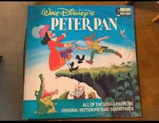 Walt Disney's Peter Pan Motion Picture Soundtrack 1976 Rare LP Vinyl Record G/VG