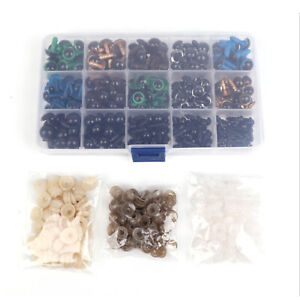 264Pcs Plastic Safety Eyes Tools With Washers Parts For Crafts Crochet Toy a