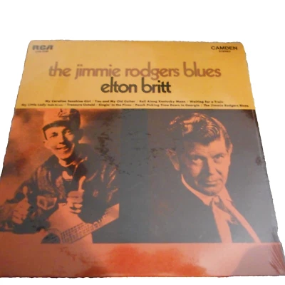 Elton Britt – The Jimmie Rodgers Blues LP- RCA Camden – CAS-2295 Sealed - Image 1 of 2