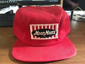 Vintage Winter Moor Man's Red Inner Plaid Earflap Farm Trucker Hat - Bild 1 von 6