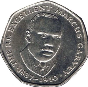 Jamaica 25 Cents Coin | Marcus Garvey | KM147 | 1991 - 1994 - Picture 1 of 2