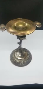Candelabro/pedestal antiguo Roger Smith&Co Meriden CT placa plateada - Imagen 1 de 10