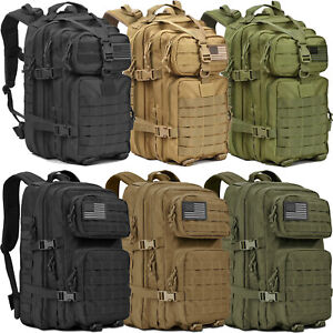 45L Large Military Tactical Backpack Army Molle Bag Rucksack 3 Day Assault Pack