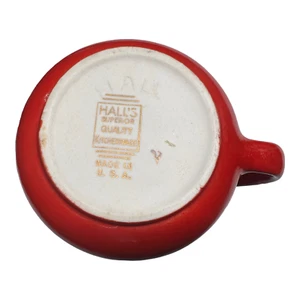Vintage Hall China Superior Quality Kitchenware Red Creamer Made InThe U.S.A MCM - Picture 1 of 6