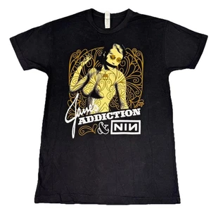 Jane's Addiction & NIN Nine Inch Nails 2009 Tour T-Shirt Mens Medium  Y2K - Picture 1 of 7