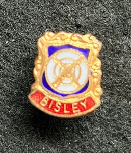 DE COLECCIÓN BISLEY RIFLE CLUB/RANGO ESMALTE ESCUDO PIN INSIGNIA - Imagen 1 de 3