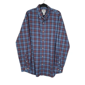L.L.BEAN Blue Check Shirt Long Sleeve Casual Cotton Mens L - Picture 1 of 4