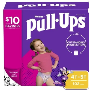Pantalones de entrenamiento Pull-Ups Learning Designs para niñas 4T-5T, 102 unidades - Imagen 1 de 3