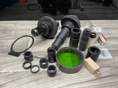 J&L Metrology Misc. Parts Lens, Bulbs, 50X, 100X , Razors #04B19PR3 - Image 1 of 4