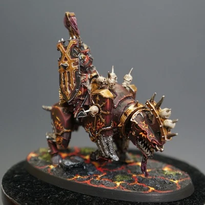 lord Of Khorne On Juggernaut Warhammer AOS army Khorne Skulltaker Games Workshop - Image 1 of 4