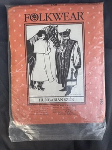 Vintage Folkwear Pattern 150 Hungarian Szur Coat F Adjusts to Fit All Sizes 1990 - Picture 1 of 2