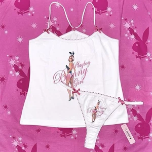 Playboy Intimates Tank Top + Thong Set - Picture 1 of 3
