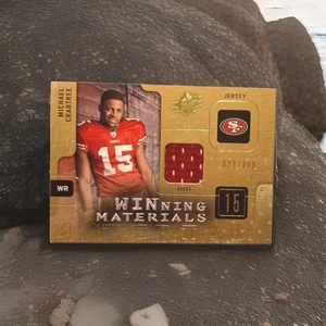 2009 SPx Winning Materials Michael Crabtree Rookie RC Jersey /349 49ers Football - Bild 1 von 3