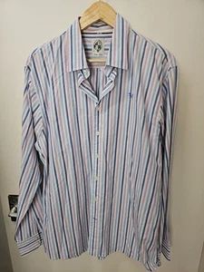 Crew Clothong Shirt - XL Blue Striped Shirt Worn Once - Picture 1 of 5