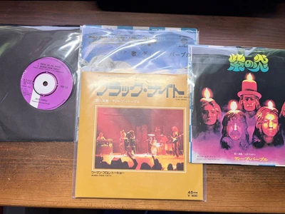 DEEP PURPLE 3 x JAPANESE VINYL 7'' SINGLE P-127W VG+ CONDITION + 1 X 7" Single - Image 1 of 2