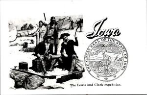 The Lewis and Clark Expedition Iowa(IA) Chrome Unposted Vintage Postcard - Picture 1 of 2