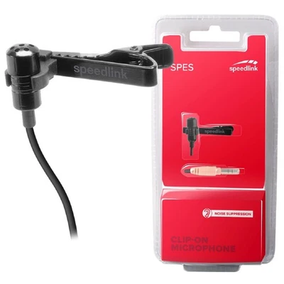 Speedlink SPES Mini Clip-On Ansteck-Mikrofon 3,5mmm Klinke für HiFi PC Notebook - Bild 1 von 4