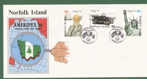 NORFOLK ISLAND 1986 AMERIPEX' 86 FDC CV $2.25 - Picture 1 of 1