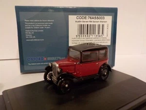 Austin Seven - Maroon, Oxford Diecast 1/76 New Dublo, Railway Scale  76ASS003 - Picture 1 of 1