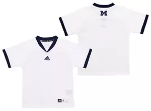 Adidas NCAA Jugend Michigan Wolverines Fußball Auswärts Team Trikot - weiß - Bild 1 von 7