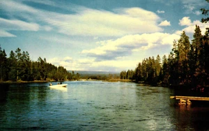 Postcard North Fork of Snake River Macks Inn Idaho Union Oil Company - Picture 1 of 2