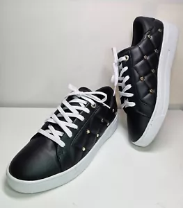 NEW Ted Baker Libbon Womens Sneakers with Metallic Magnolia Studs Black Size 9US - Picture 1 of 8