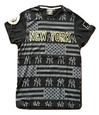 Maglia New York Yankees NY Cooperstown Majestic T-Shirt Taglia S Jersey Nera