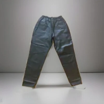 Vintage Leather Charles Klein Womens Elastic Waist Pants Black Size M EUC - Image 1 of 4