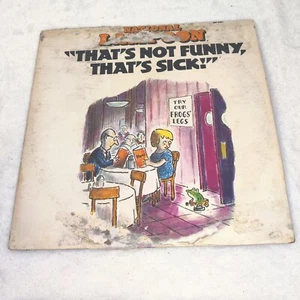 National Lampoon - That’s Not Funny, That's Sick Vinyl LP record - Picture 1 of 8