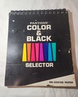 RARE Vintage 1970 Pantone Color And Black Selector Book