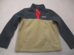 Columbia Size S (8) Kids Unisex 1/2 Snap High Neck Fleece Athletic Pullover 400 - Picture 1 of 7