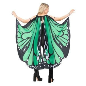 Fabric Butterfly Wings Green Adult - Picture 1 of 2