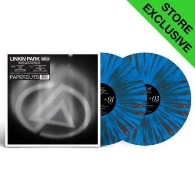 Linkin Park - Papercuts - Sky Blue & Tangerine Splatter Vinyl LP - New & Sealed - Image 1 of 4