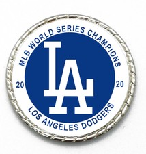 Los Angeles Dodgers 2020 MLB World Series Champions Coin Double Sided With Stand