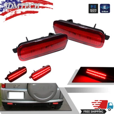 2 шт красный объектив задний бампер противотуманные фары тормоз задний фонарь для 2002 2003 2004 Honda CR-V - Изображение 1 из 4