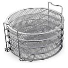 5-Layer Metal Air Fryer Basket Dehydration Rack Stainless Steel Multi-Layer