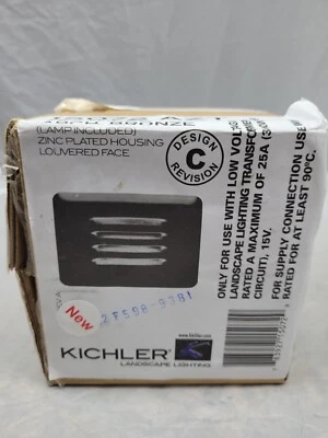 Luz de paso de bronce texturizado KICHLER #K-15072-AZT 12 V tipo 912 galvanizado LEER Foto 1 de 4