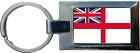 White Naval Ensign Military Luxury Rectangle Shaped Metal Keyring And Giftbox
