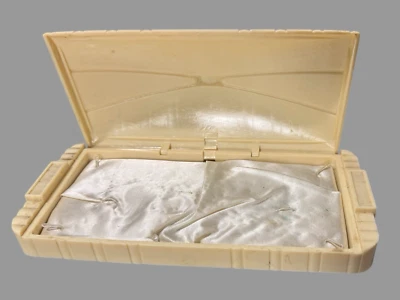 Joyero collar reloj recuerdo presentación celuloide y terciopelo vintage Foto 1 de 4