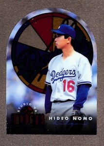 1996 Leaf Studio Stained Glass Stars #9 Hideo Nomo