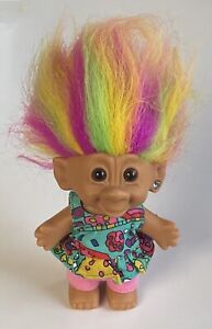 Rainbow Troll Doll, 4.5" - 1990s Russ/Bright of America
