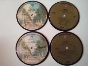 America - 4 Record Album Coaster Set - Picture 1 of 1