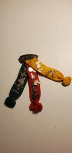 Nastro tricolore vintage Boy Scouts of America Webelos con 14 spille attività - Foto 1 di 2