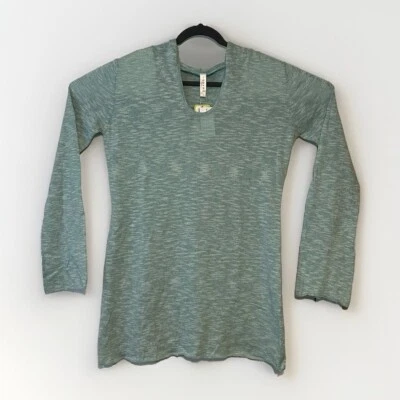 Suéter ajustado Soybu XL para mujer Sara manga larga con capucha brezo verde azulado *NUEVO CON ETIQUETAS* Foto 1 de 4