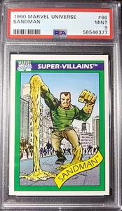 1990 Impel Marvel Universe Series 1 Super-Villians #66 Sandman Sinister 6 PSA 9 - Bild 1 von 7
