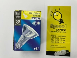 PAR25 50W ES E27 HALOGEN DIMMABLE 25 DEGREE GE BRAND - Picture 1 of 2