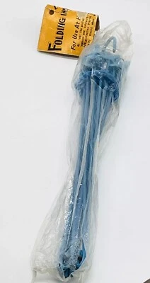 Lencería De Colección ~ Medias ~ Secadora Plegable De Colección ~ E Quality Plastics Inc. Azul Nuevo de Lote Antiguo Nuevo Foto 1 de 4